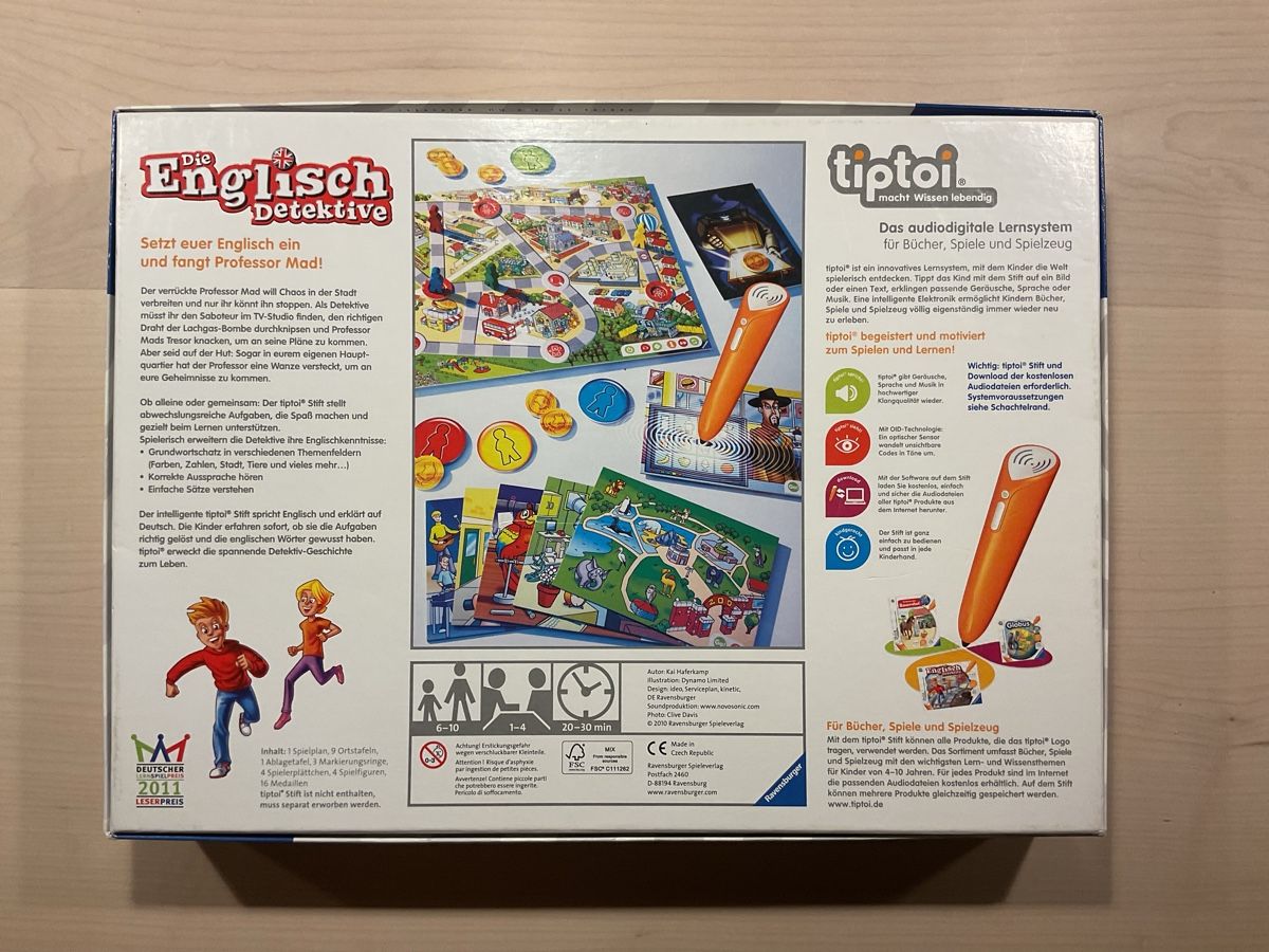 Tiptoi Spiele: Tiptoi Spiel: Die Englisch Detektive – Gebraucht aus Rickenbach SZ von Gambit_1 1