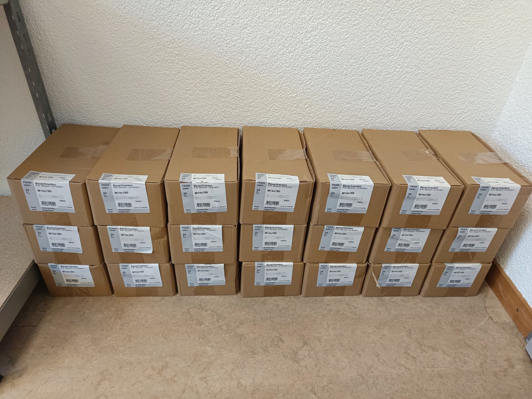 Tutti gli attrezzi: 21 Packungen neue Bauschrauben M14x180 – Nuovo e nell'imballaggio originale da Rüthi (Rheintal) venduto da Balty 2
