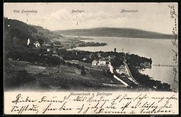 Mannenbach, Ortsansicht mit Villa Louise