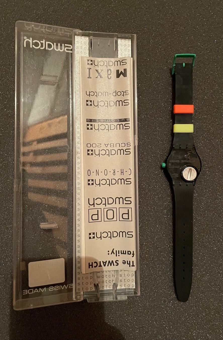 Swatch Smartwatch: Stop Swatch (SSB101) NIGHTSHIFT – Usato da Rüti ZH venduto da Theprojekt 3