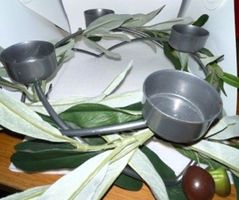 Kerzenständer Advenzkranz aus Metall