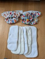 2 Stoffwindel Milovia Newborn mit 5 Einlagen gebraucht