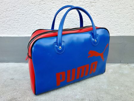 tolle Vintage PUMA Sporttasche Kunstleder Tasche F.C. BASEL
