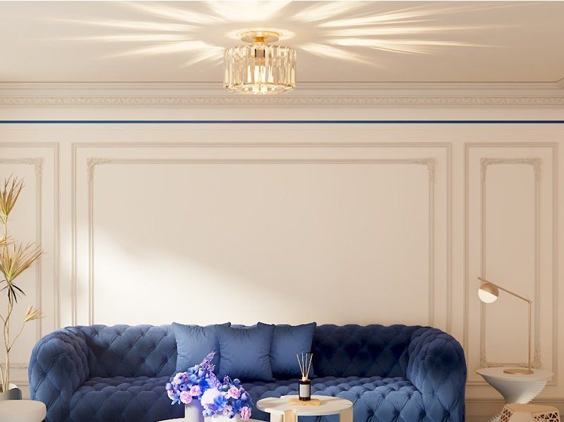 Lampadari & plafoniere: Moderne Kristall Deckenleuchte, Kronleuchter Ø22cm, E27 – Nuovo e nell'imballaggio originale da Zürich venduto da MueDes 7