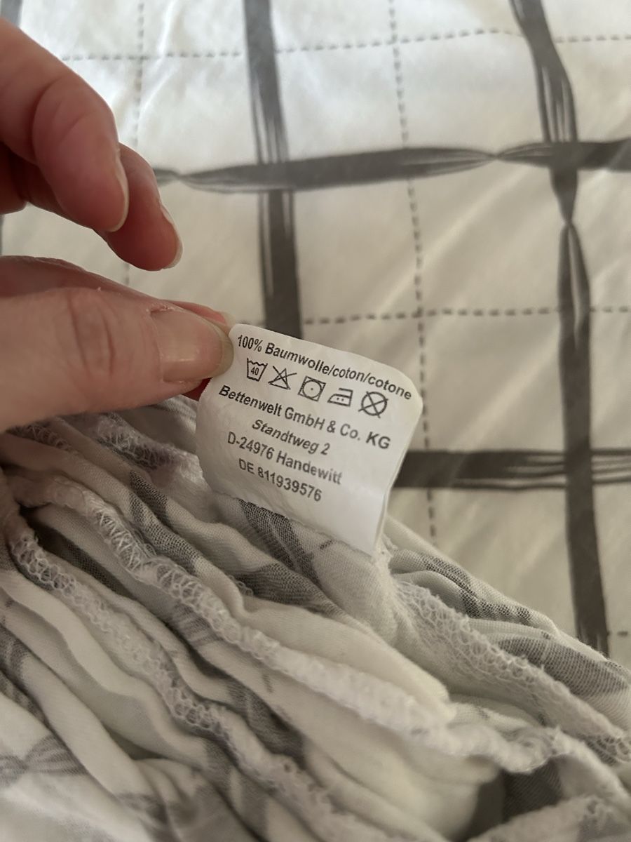 Biancheria da letto: Bettwäsche 100% Baumwolle Karo Muster – Usato da Escholzmatt venduto da oxana04 1