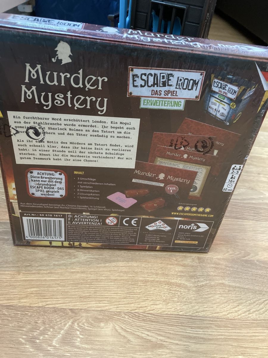 Giochi: Escape Room Erweiterung Murder Mystery – Nuovo e nell'imballaggio originale da Emmenbrücke venduto da JJ_89 1