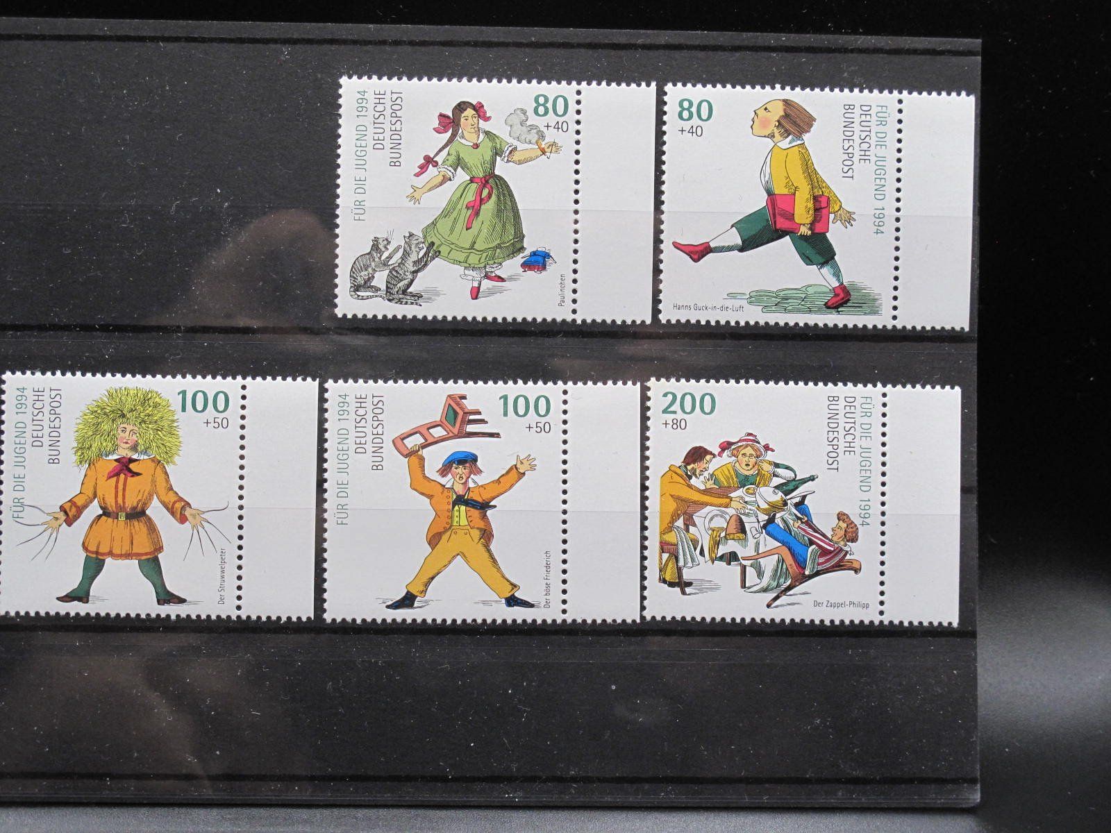 Tutti i francobolli: BRD 1994 Kinderbuchgeschichten  H, Hoffmann ** – Usato da Wil SG venduto da fva01