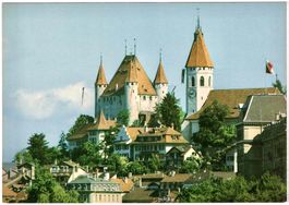 THUN - Schloss & Kirche ca. 1960 (BE)