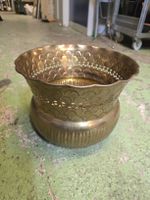 Messing Übertopf goldfarben rund Ø 18 cm (T3)