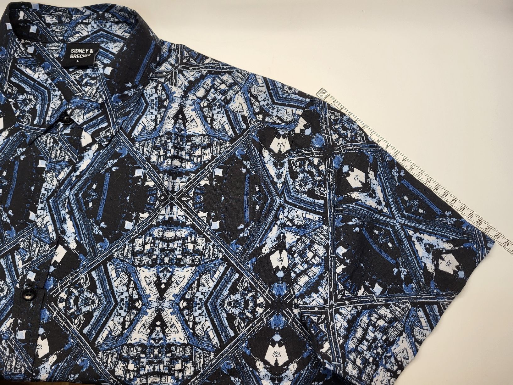 Camicie: Chemise Sidney & Brecker Taille L - Bleue – Usato da Martigny-Croix venduto da barbamama1977 7