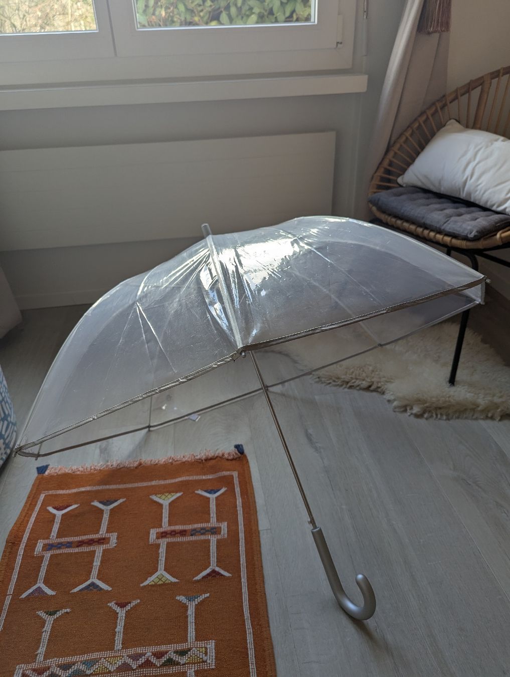 Ombrelli: big transparent umbrella, see-through – Nuovo (secondo la descrizione) da Schlieren venduto da maseam