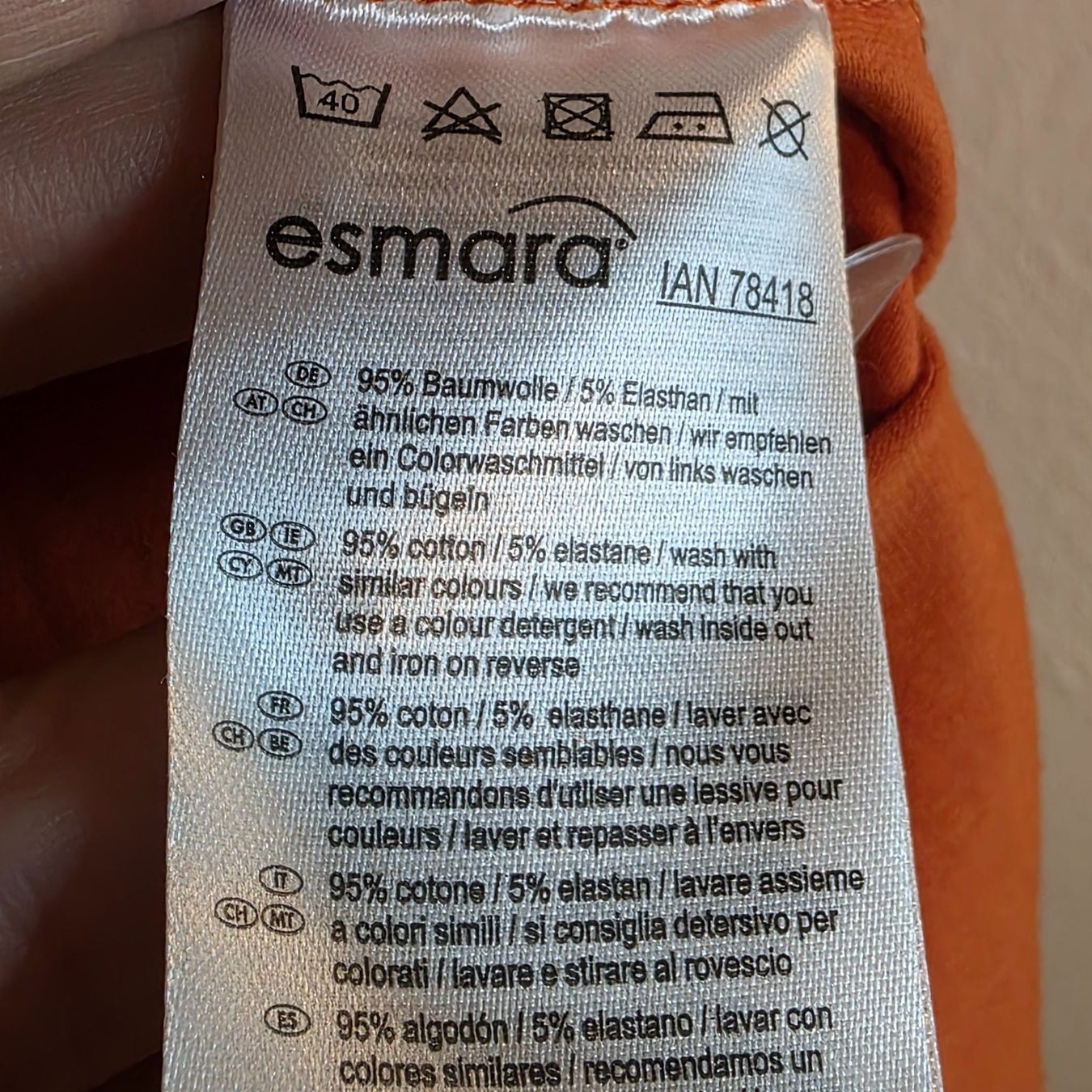 T-shirts: Esmara Basic Shirt Baumwolle XL Rostorange Top Herbst – D'occasion à Wald ZH par CapLux 8