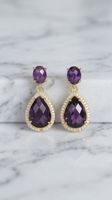 Boucles d’oreilles en Améthyste