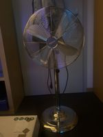 Standventilator versilbert 40cm Durchmesser 128cm Höhe 50W n