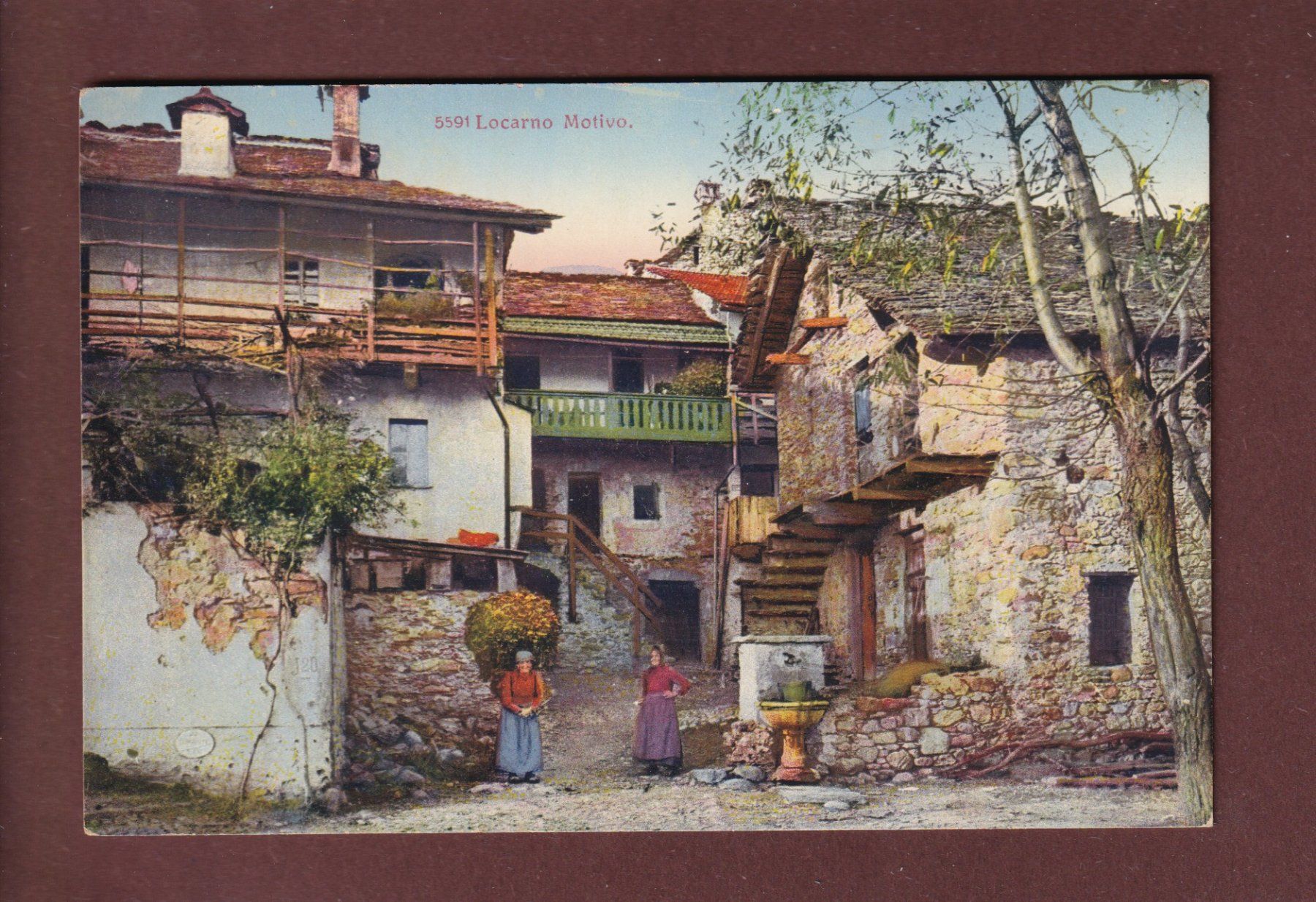 Cartoline postali: LOCARNO - Motivo – Usato da Pully venduto da nicecards