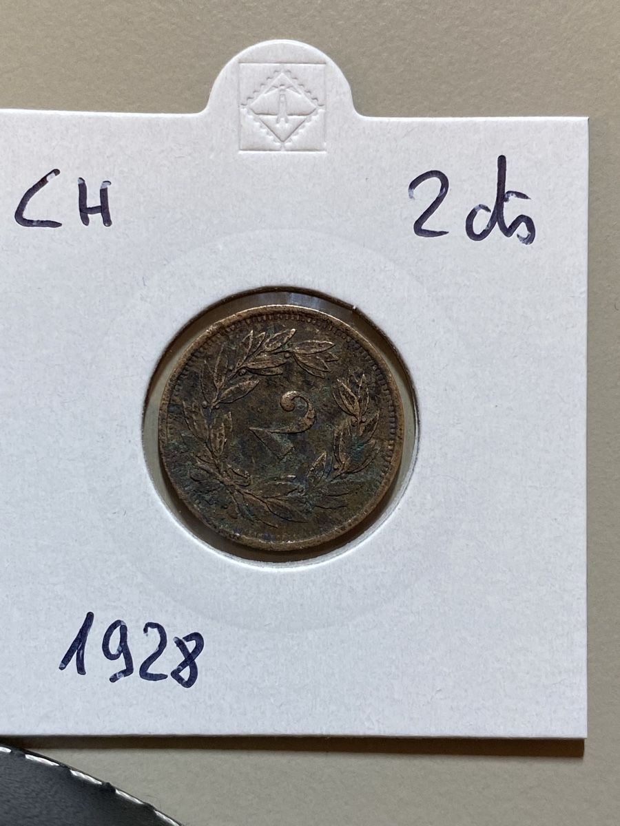 Tutti le monete: Suisse - 2 centimes - 1928 – Usato da Payerne venduto da Mike1682