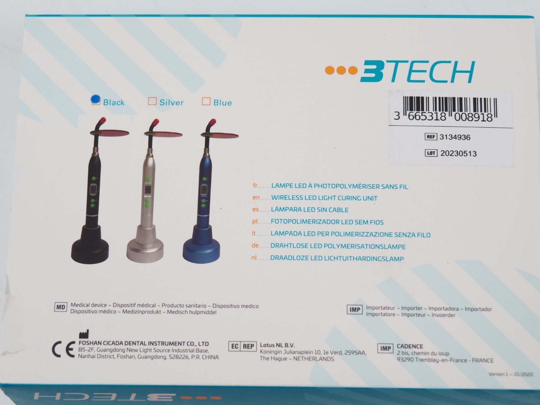 Attrezzature mediche: 3TECH LED-Lichthärtungslampe (26072223PL) – Nuovo e nell'imballaggio originale da Zürich venduto da fundsachenverkauf 2
