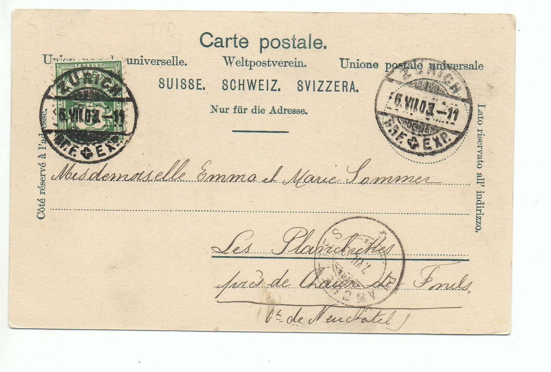 Cartoline postali: ZÜRICH Uetliberg – Usato da Jona venduto da philajona 1