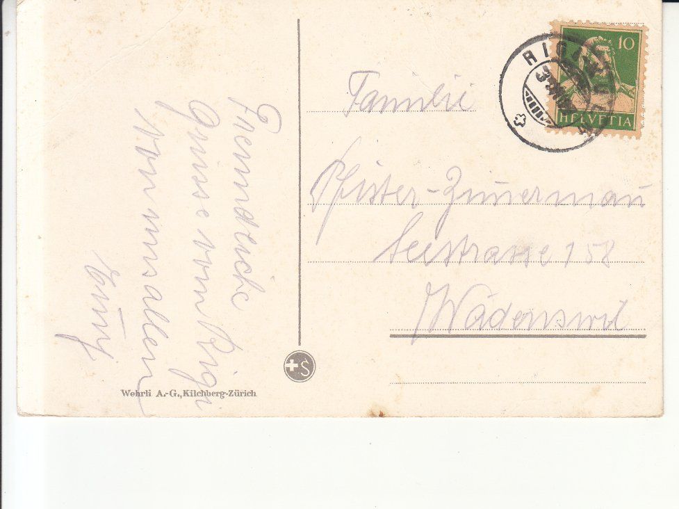 Cartoline postali: Rigi Staffel und Kulm 1927 – Usato da Bürglen TG venduto da StampGraf 1