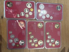 (2935) 5xMünzsätzr 2007,08,09,10,11