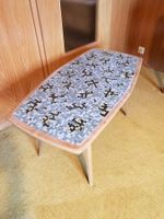 Salontisch / Couchtisch, Holz mit Mosaik 50er Jahre Design!