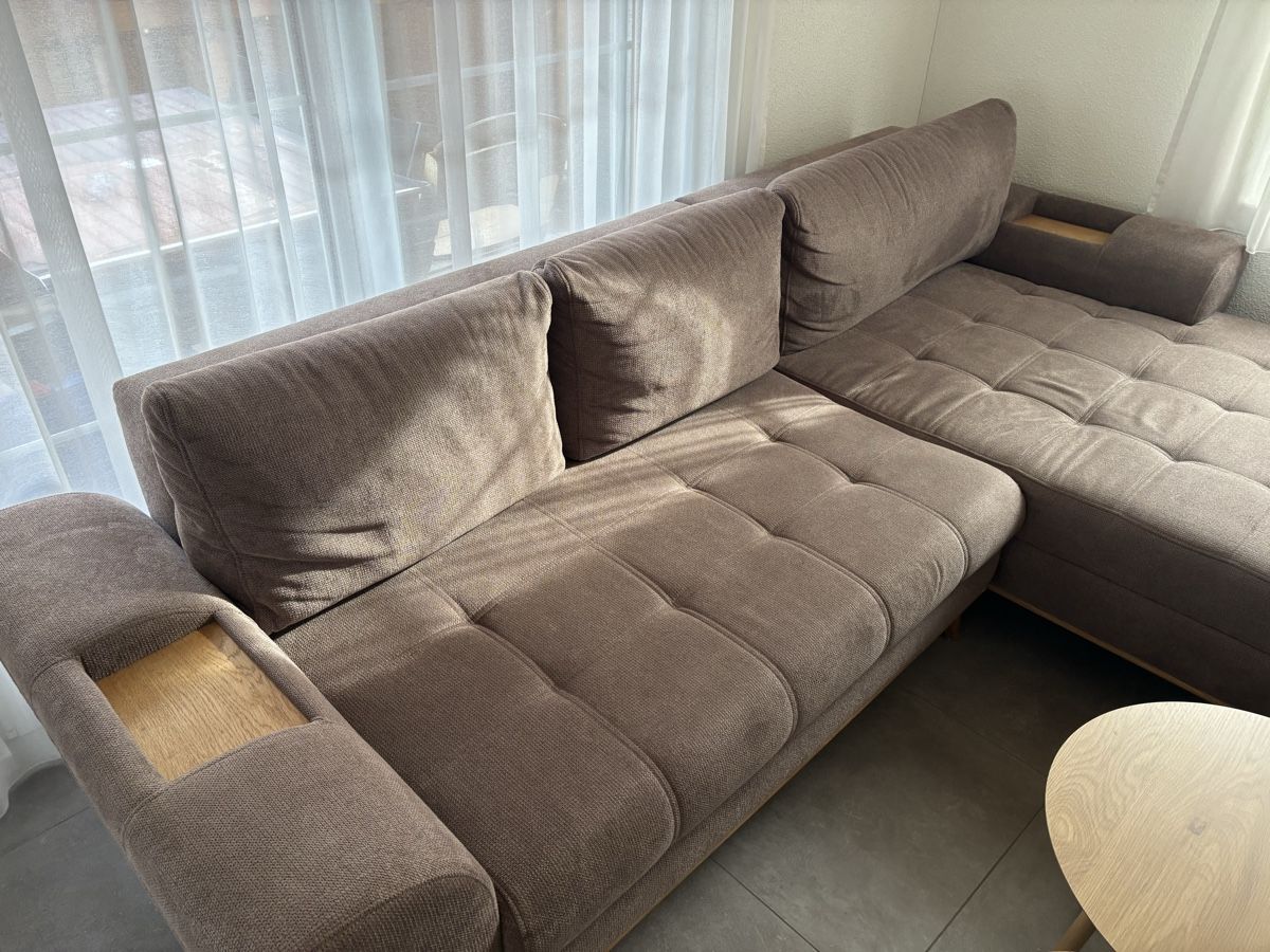 Divani: Ecksofa mit Schlaffunktion, Couch braun, 285x180, Schlafsofa – Usato da Hagenbuch ZH venduto da LisaChristine 2