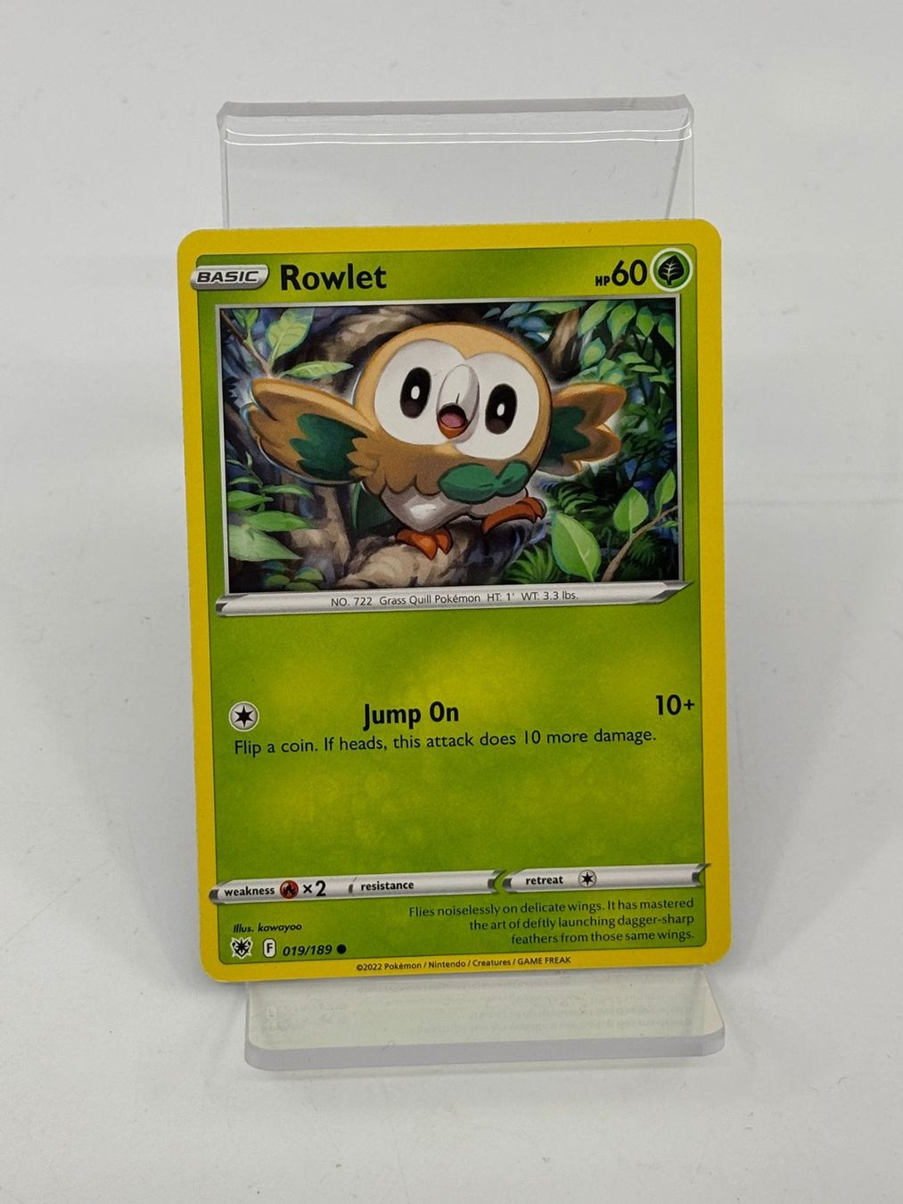 Pokémon Carte collezionabili: Pokemon Rowlet 019/189 – Usato da Herisau venduto da Pokemon2025