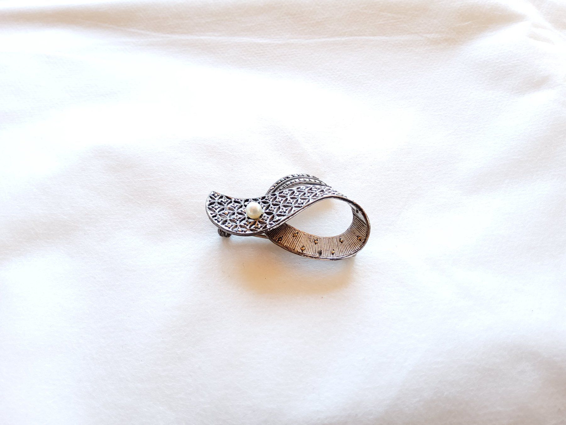 Spille & Fermagli: Ancienne broche en argent sterling  – Usato da Malleray venduto da lafoirfouille 4