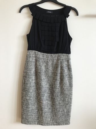 Robe Max&Co. élégante noire et blanche T34