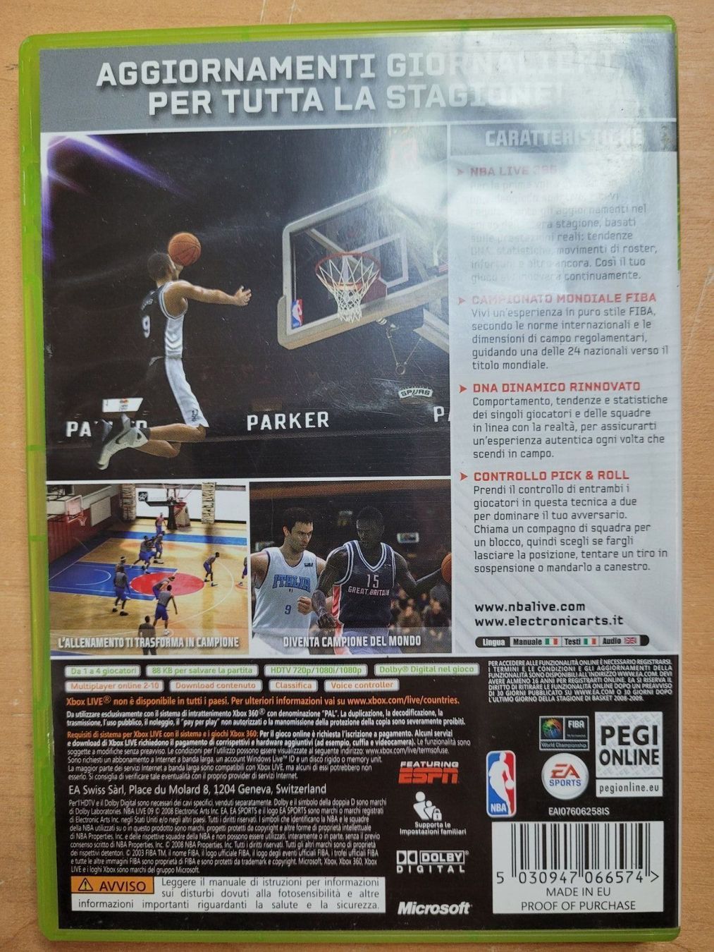 Microsoft Giochi: NBA LIVE 09 – Usato da Bionnens venduto da Meg011 1