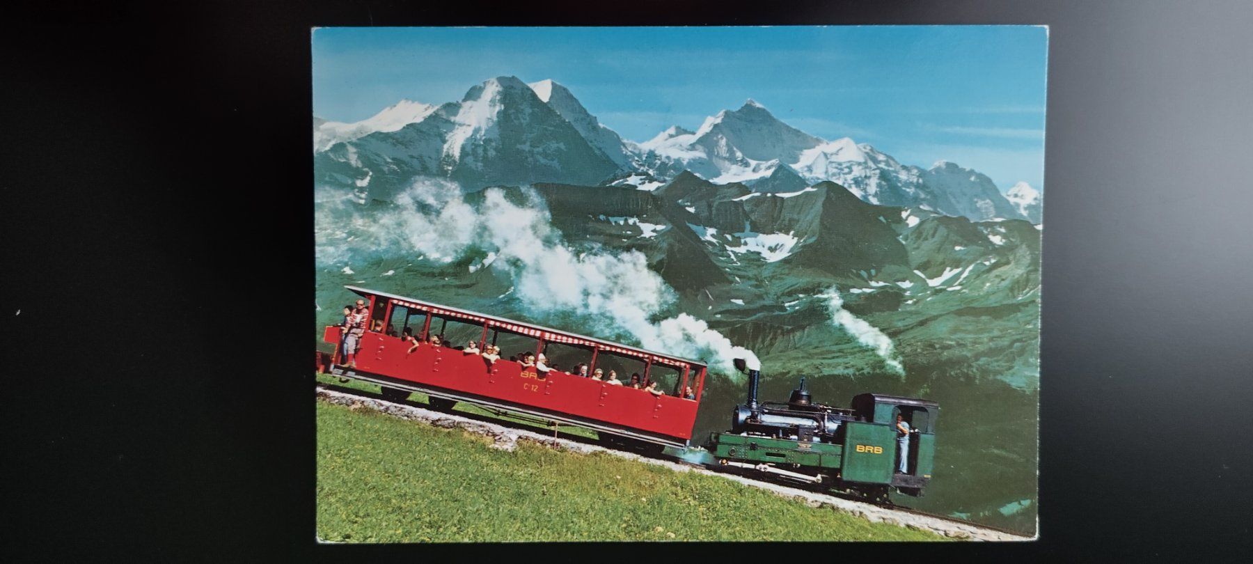 Cartoline postali: Alte Ansichtskarte: Brienzer Rothorn Bahn, dat. 1982 – Usato da Ohmstal venduto da Lebensfreude05