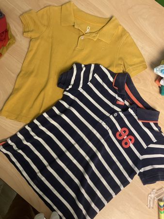 2 okaidi Polo T-Shirts Gr.110+116