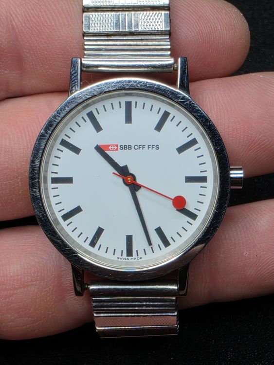 🚆🇨🇭 SBB CFF FFS Mondaine Bahnhofsuhr 33mm Swiss Made 🇨🇭 (Gebraucht) in ...