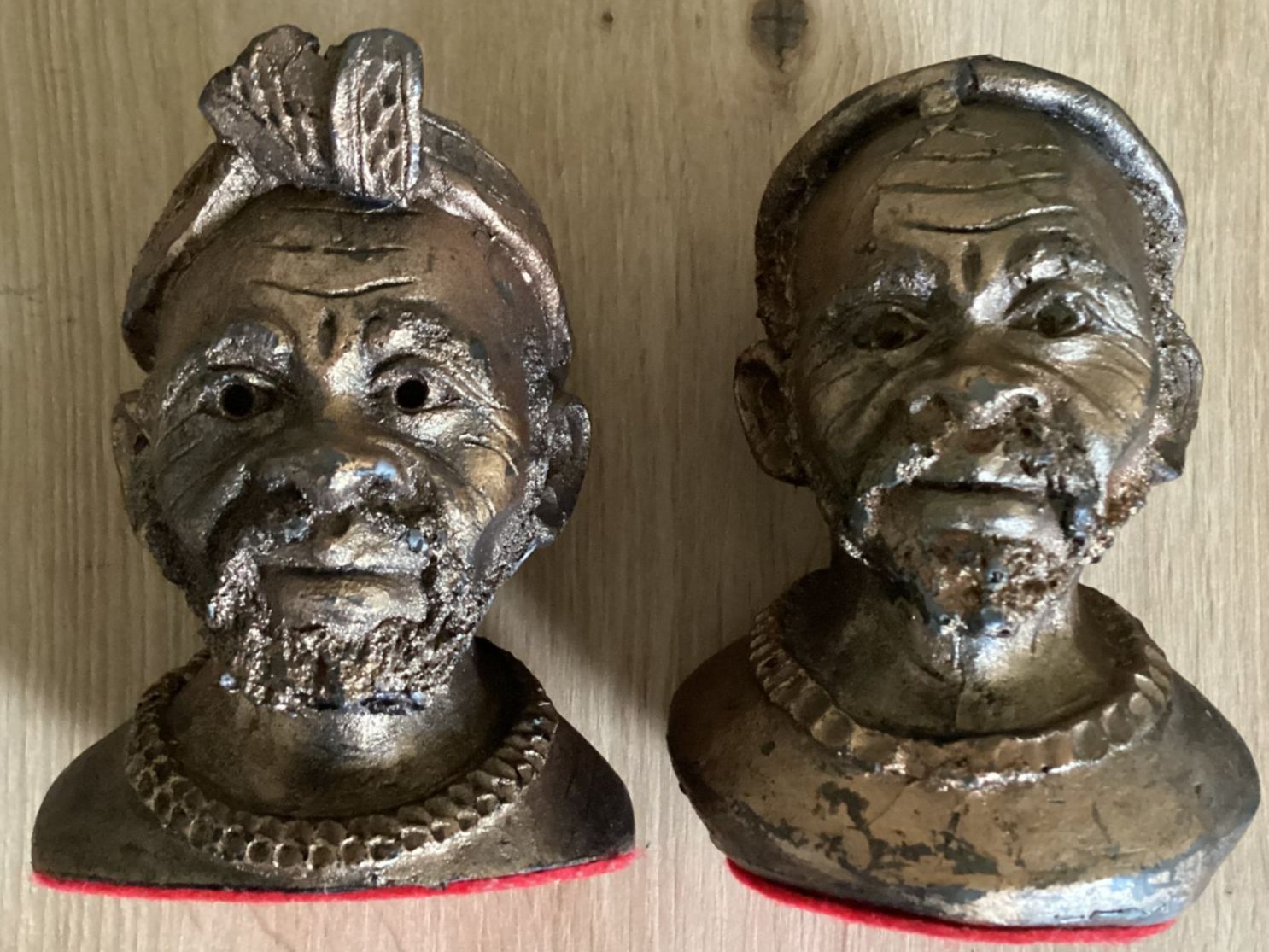 Candele: Kerzen als afrikanische Büsten, 2 Stk., oder Deko – Usato da Bad Zurzach venduto da Hibiskus78 1