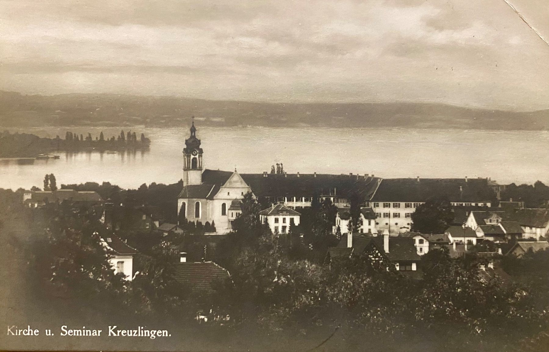 Cartoline postali: 1963 - KREUZLINGEN - Kirche & Seminar - Bodensee – Usato da Root venduto da ENGLAND-TREASURES 1