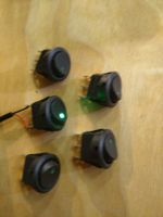 Wippenschalter LED grün 20A 12V 20mm 5St