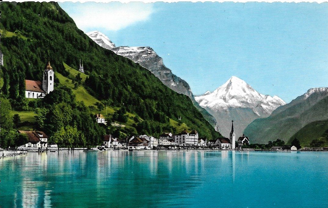 Ansichtskarten: Flüelen mit Bristenstock – Neu (gemäss Beschreibung) aus Altstätten SG von alpalfa