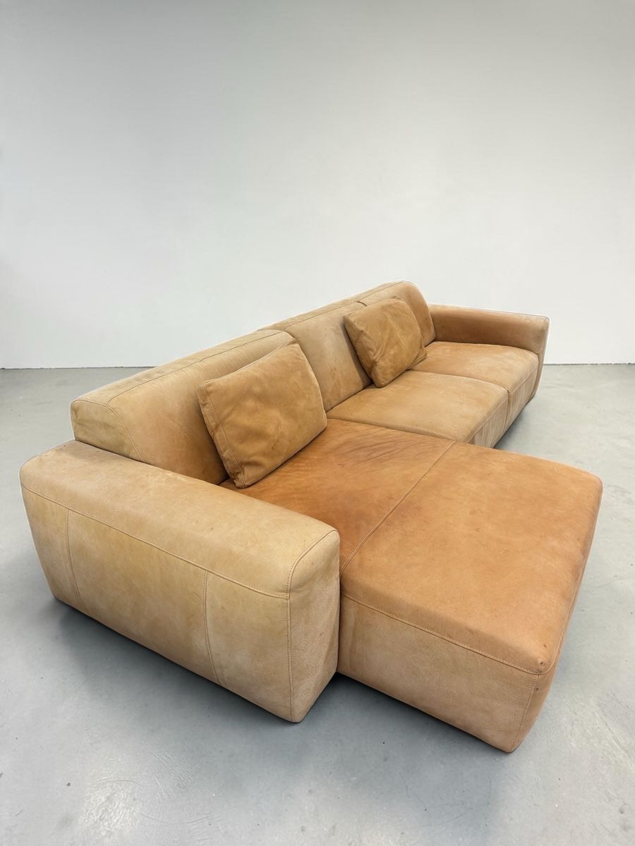 Sofas: Ecksofa, Vollanilinleder, Camel/Cognac – D'occasion à Bachenbülach par Sofalab.swiss 4