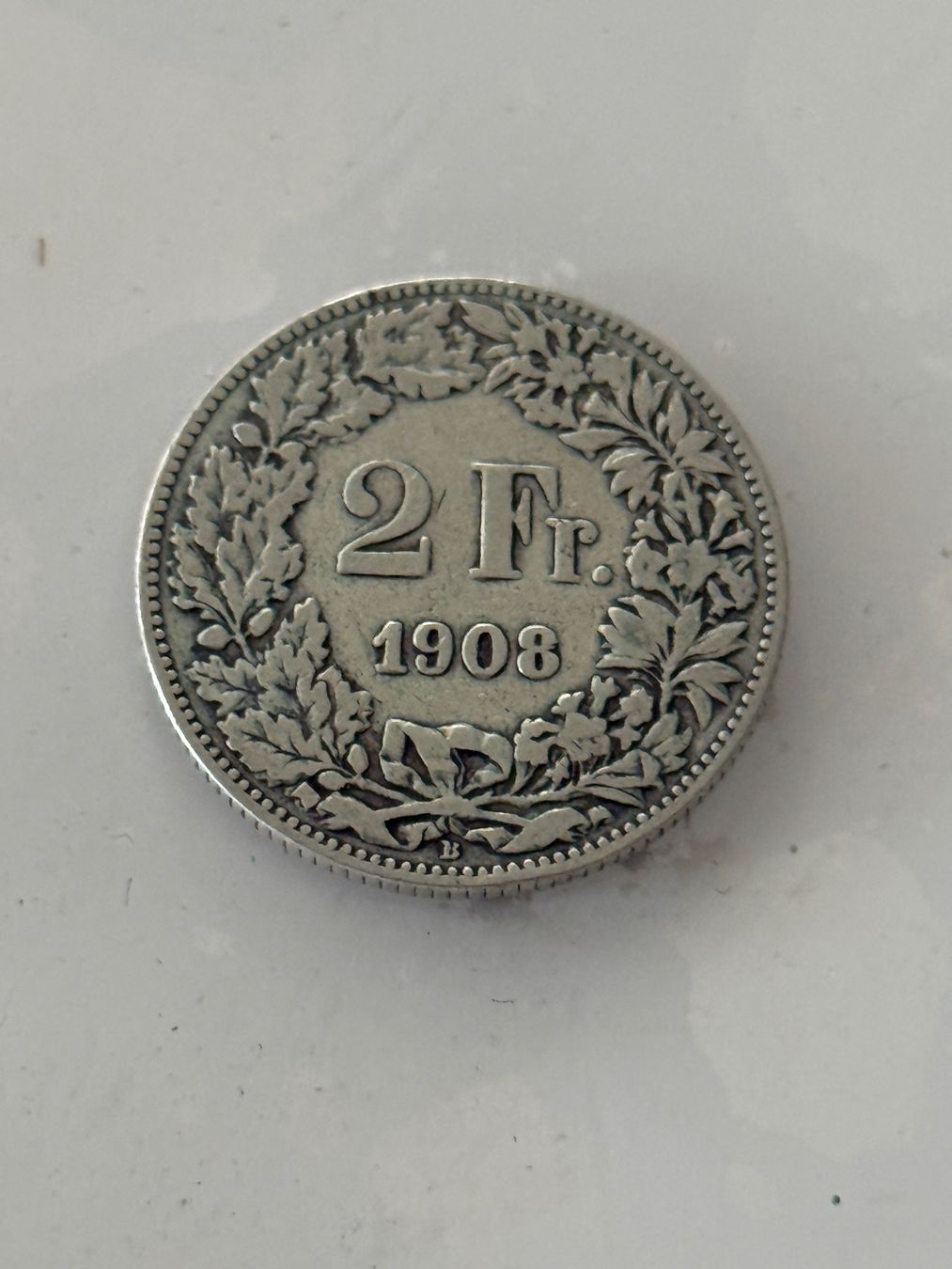 Tutti le monete: 2 Franken 1908  sehr Rar – Usato da Wallisellen venduto da SWISS_SILVER1