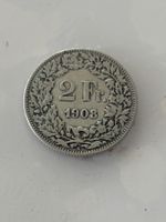 2 Franken 1908  sehr Rar