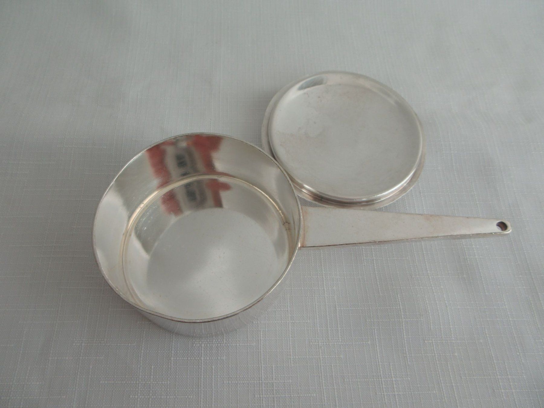 Pfannen: Gastro - Saucen Pfännchen, versilbert, BEARD, Hotelsilber – Gebraucht aus Binningen von Oldfashion 3
