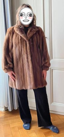 Magnifique manteau de Vison Fourrure véritable, taille M