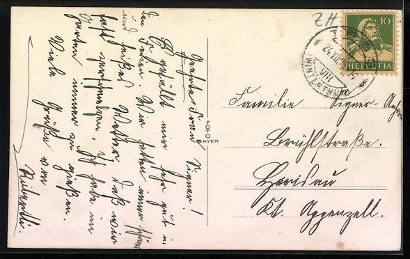 Cartes postales: AK Töss, Teilansicht mit Kirche – D'occasion à Berlin par bartko-reher 1