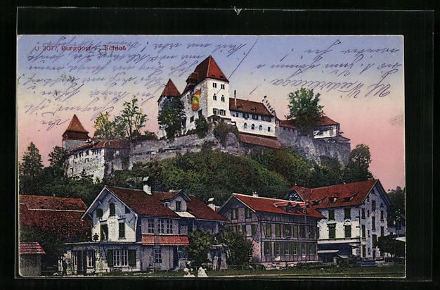 Cartoline postali: Burgdorf, Über den Häusern thronendes  – Usato da Berlin venduto da bartko-reher