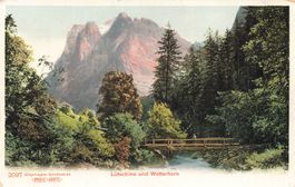 Grindelwald BE Lütschine und Wetterhorn