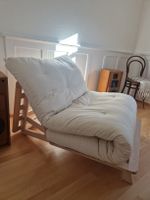 Schlafsofa, Schlafsessel mit Futon, Massivholz, Leine