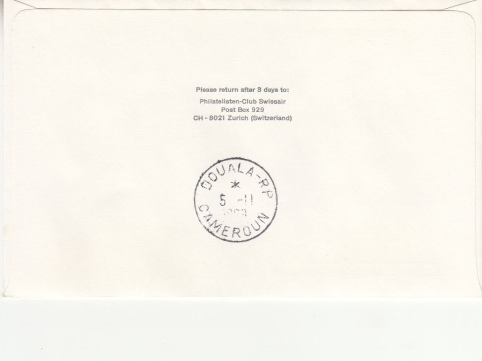 Tutti i francobolli: SLH RF 69.25bU Genève-Douala – Usato da Bürglen TG venduto da StampGraf 1