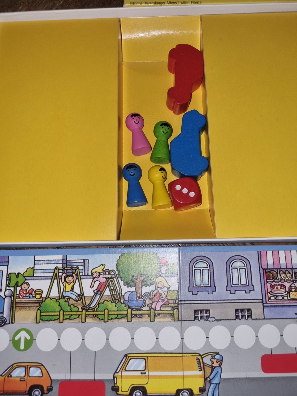 Ravensburger Giochi: Jeu Ravensburger "Attends, regarde, traverse!" 4-7 ans – Usato da Fribourg venduto da jarmilka 4