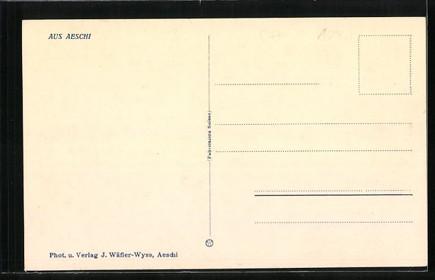 Cartoline postali: AK Aeschi, Ortsansicht mit Kirche – Usato da Berlin venduto da bartko-reher 1