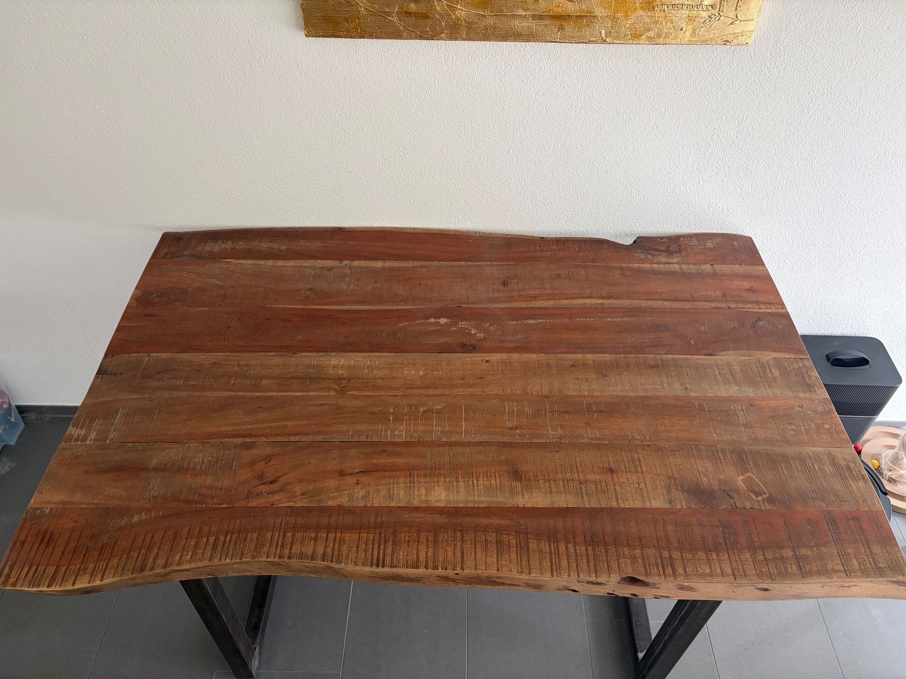 Tavoli: Tisch Holz mit Metallgestell – Usato da St. Gallen venduto da pat_m6rv 1